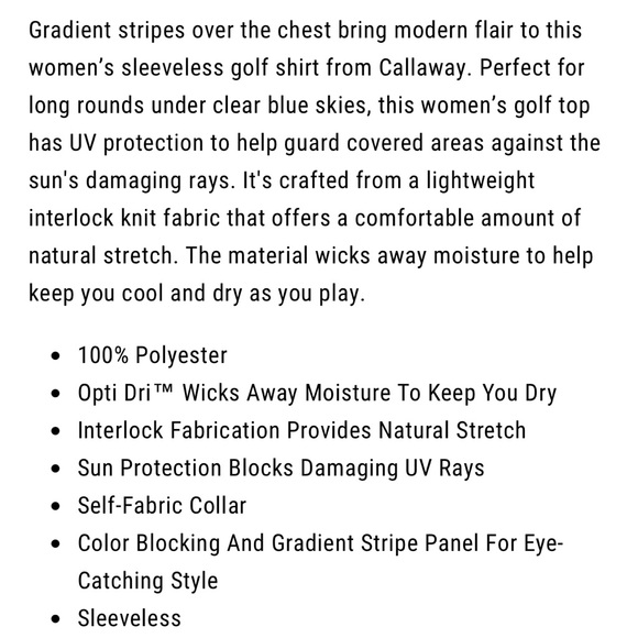 Callaway Womens Gradient Stripe Color Block Golf Polo - Picture 3 of 9